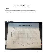 Hypothesis Testing Lab Report Docx Hypothesis Testing Lab Report