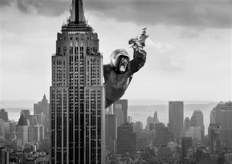King Kong Nyc Black And White 4961 × 3508 Wallpapers