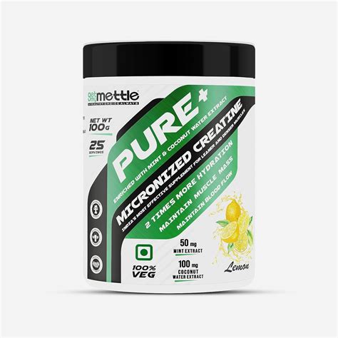 Mettle Pure Micronized Creatine With Mint Coconut Water Extract