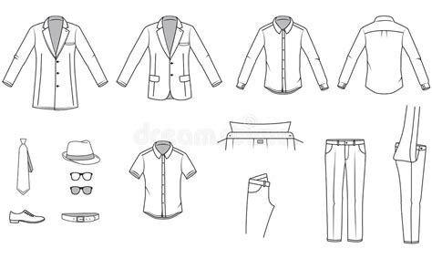 Mens Clothes Stock Illustrations 6242 Mens Clothes Stock
