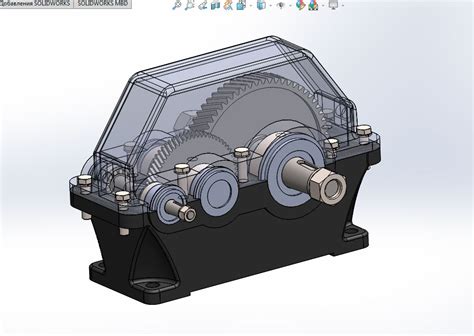 Редуктор 1Ц2У-160 3D Модель - Чертежи, 3D Модели, Проекты, Редукторы