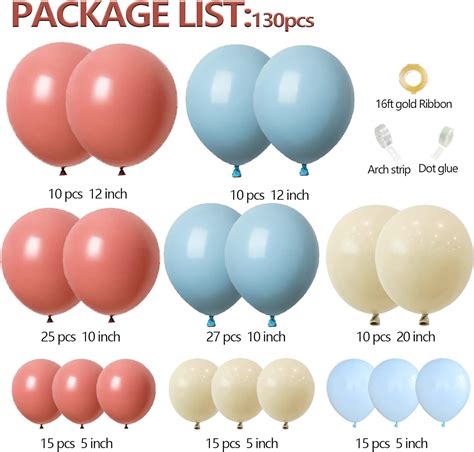 Kit De Arco De Globos Rosa Y Azul Guirnalda De Color Nude Para Revelaci N De G Nero Decoraci N