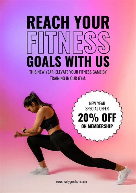 Free Printable Workout Poster Templates Canva