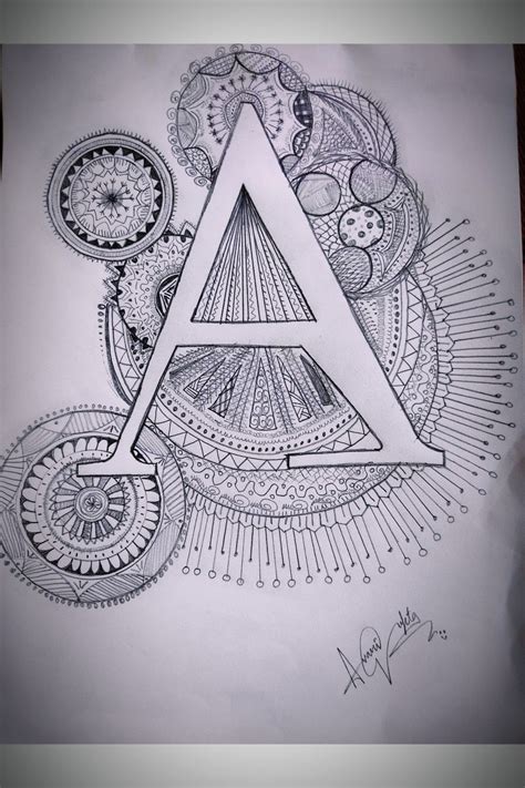 Mandala Art Of Letter A