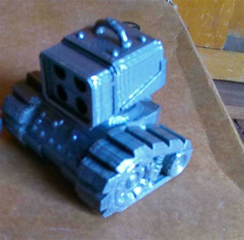 Файл STL Брелок-танк! модель 02 PRINT-IN-PLACE 👽・Шаблон для 3D-печати ...