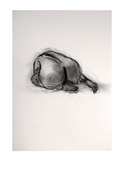 Nude Charcoal Drawing Limited Edition Print Available Etsy