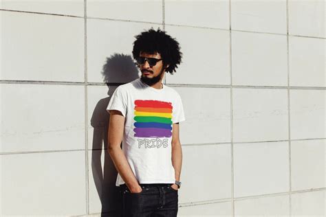 Rainbow Gay Pride T Shirt Rainbow Splash In Pride Colors For Etsy