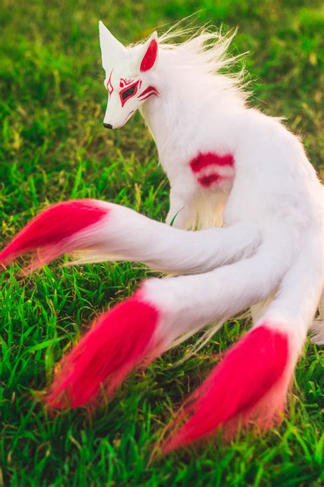 Handmade Poseable Japanese Kitsune Art Doll By Kaypeacreations On
