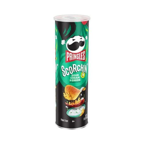 Pringles Potato Chips Scorchin Sour Cream And Onion
