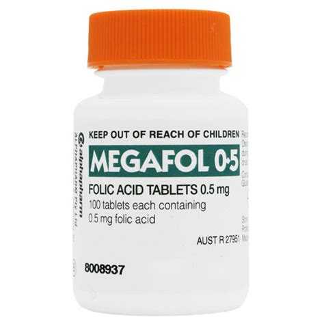 Megafol 0.5mg, 100 Tablets - Chester and Jake's Pharmacy
