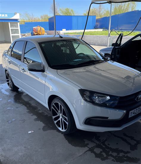 Установка колес Рельсы R17 — Lada Гранта (2G) FL, 1,6 л, 2023 года ...