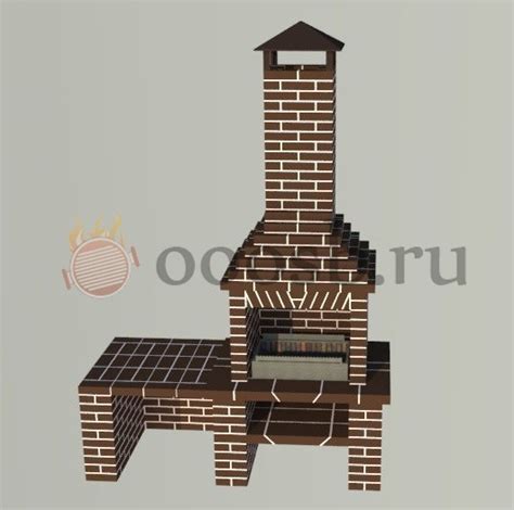 Мангал из кирпича "Дионис" купить по цене 215 000 в интернет магазине ...