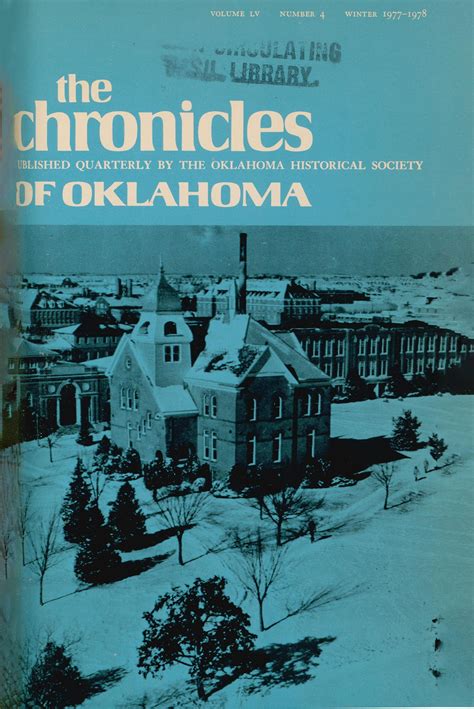 Chronicles of Oklahoma, Volume 55, Number 4, Winter 1977-78 - The