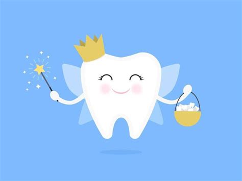 Cartoon Tooth Fairy Flat Vector Illustration 690804 Vector Art at Vecteezy