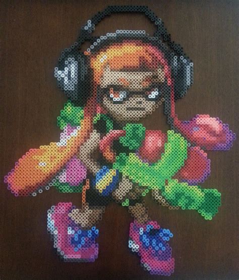 Splatoon Perler Bead Pattern