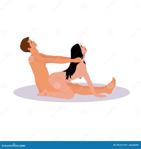 Sex Position Pose Inseparable Vector Illustration Stock Vector Illustration Of Erotic