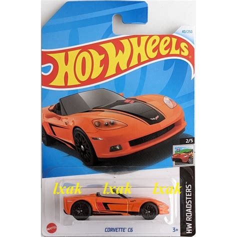 Hot Wheels 2024 040 250 Corvette C6 HW Roadsters 2 5 C Case Shopee Singapore