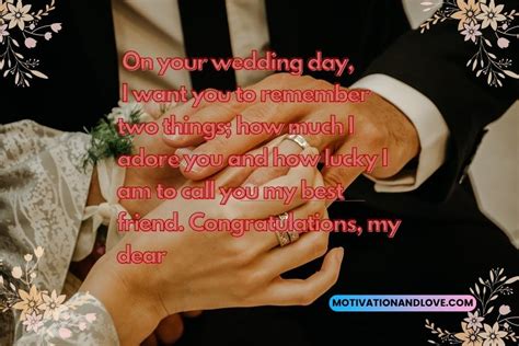 Wedding Day Quotes For Bride From Friend Motivation And Love