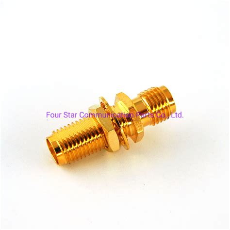 50ohm Electrical Waterproof SMA Female Jack Connector To Female Jack