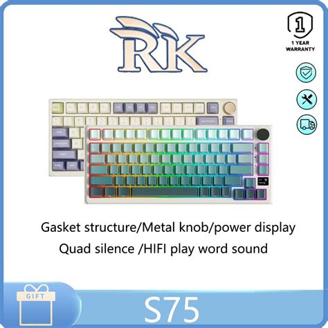 Rk S Customized Wireless Mechanical Keyboard Three Mode Full Key Hot Swap Rgb Bluetooth Gaming