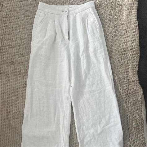Nude Lucy Linen Pants In Xs Depop