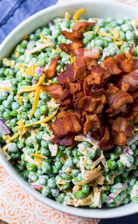Creamy Pea Salad Spicy Southern Kitchen