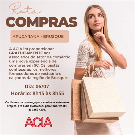 Acia Apresenta Nova Rota De Compras Para Lojistas Associados Acia