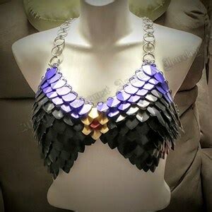 Custom Made Chain And Scale Mail Bikini Cosplay Armor Etsy