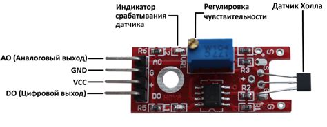 Линейный магнитный датчик Холла Arduino