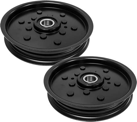 2pk Flat Idler Pulley Replacement For John Deere Scotts Gx255 Gx325 Lt150 Lt160