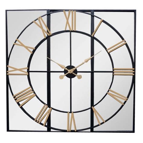 Celina Mirrored Wall Clock Home Accessories Clocks Wall Clock
