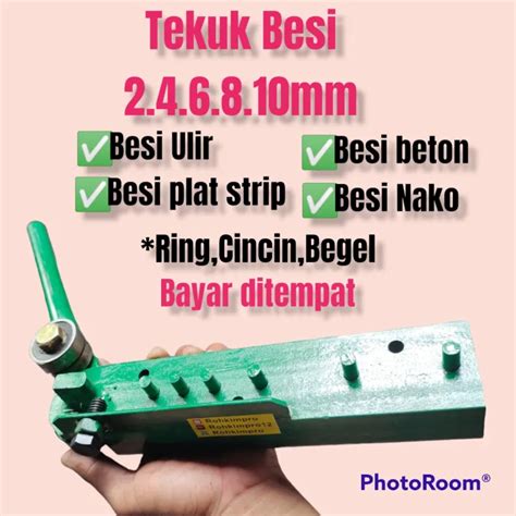 Terbaru Cod Alat Tekuk Besi Beton Ulir Plat Srtrip 4 10mm Bending
