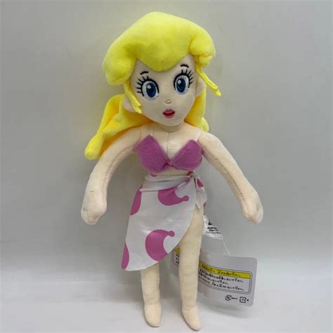 Super Mario Swimwear Princess Peach Bikini Plush Soft Toy Doll Teddy Picclick Uk