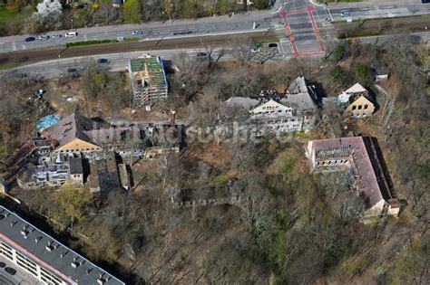 Berlin Aus Der Vogelperspektive Ruine Des Ehemaligen Klinik Und