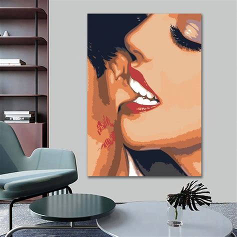Colorful Nude Woman Painting Sexy Woman Wall Art Nude Woma Inspire Uplift
