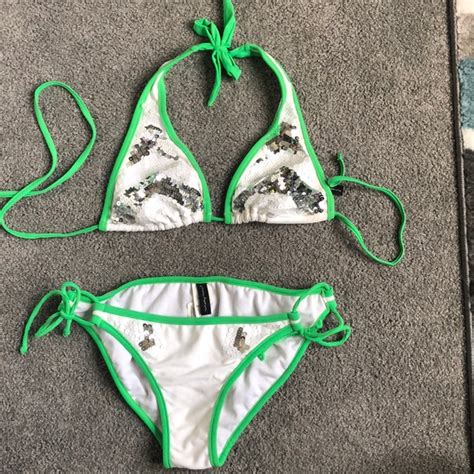 Ninety Nine Swim Sequence Bikini Shimmer Embellished Sexy Poshmark