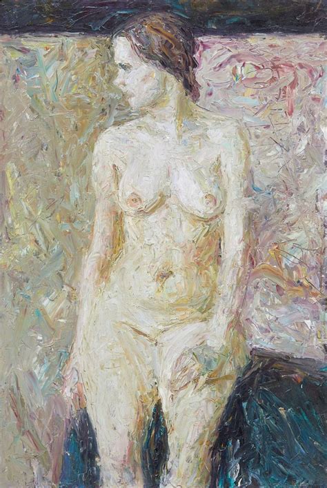 Sitting Nude Painting By Zakhar Shevchuk Saatchi Art