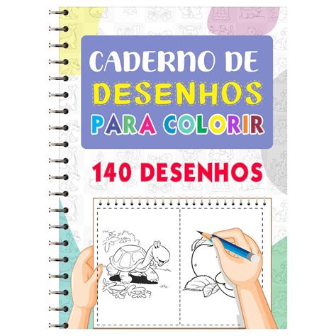 Caderno Com Desenhos Para Pintar - 7
