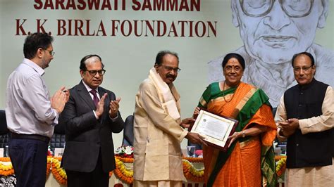 Sivasankari Honored With Saraswati Samman 2022