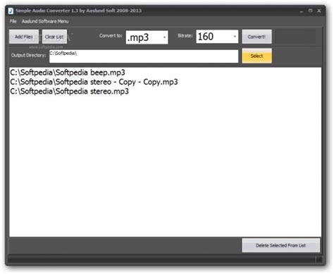 simple audio converter  softpedia