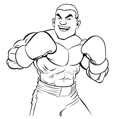 "Boxer" Ausmalbild - kostenlos herunterladen