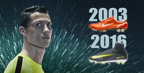 Timeline History of Cristiano Ronaldo's Mercurial Football Boots