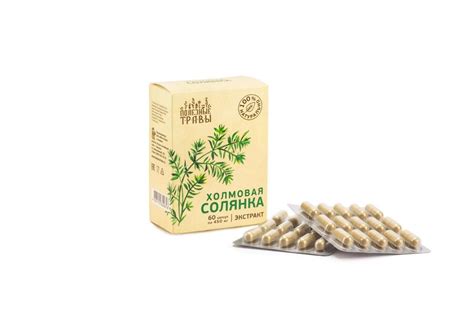 Экстракт солянки холмовой в капсулах — продажа оптом от производителя ...