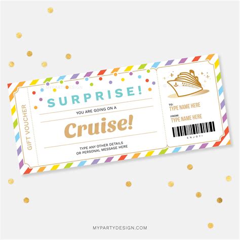 Cruise Gift Certificate Template Free - Free Printables Hub