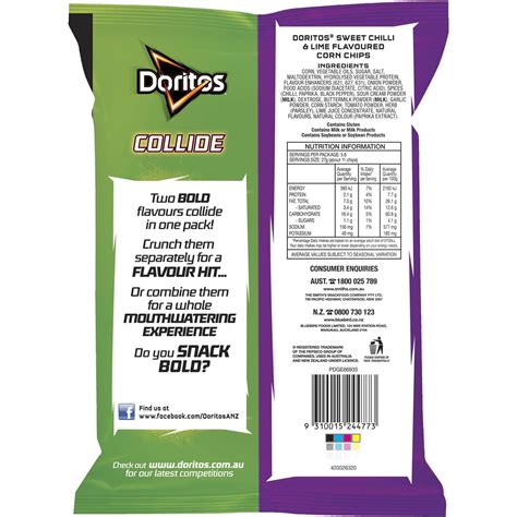 Doritos Collide Chilli Lime 150g Woolworths