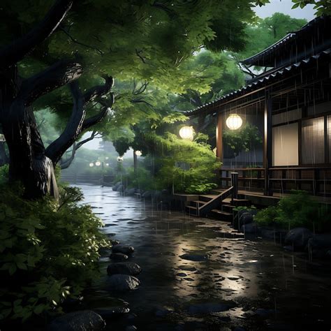 Premium Ai Image Japanese Calm Background Scenery Place