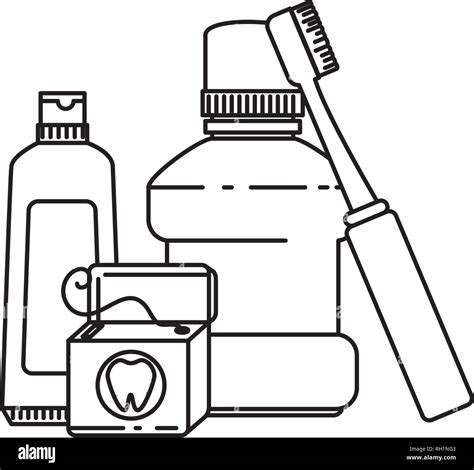 Dental Hygiene Equipment Icons Stock Vector Image And Art Alamy