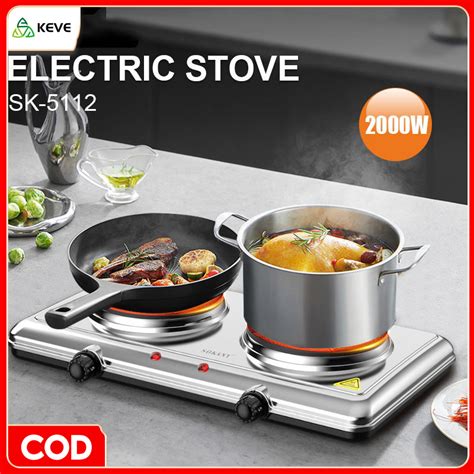 Single Double Stainless Steel Hot Plate Electric Stove Portable Multifunction Mini Cooker W