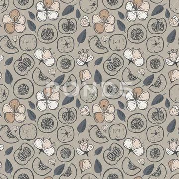 Vector Nude Quince Texture Seamless Pattern Print Background Graphic 148480517