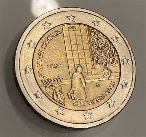 SELTEN 2 Euro Münze 2020 J 50 Jahre Kniefall von Warschau eBay